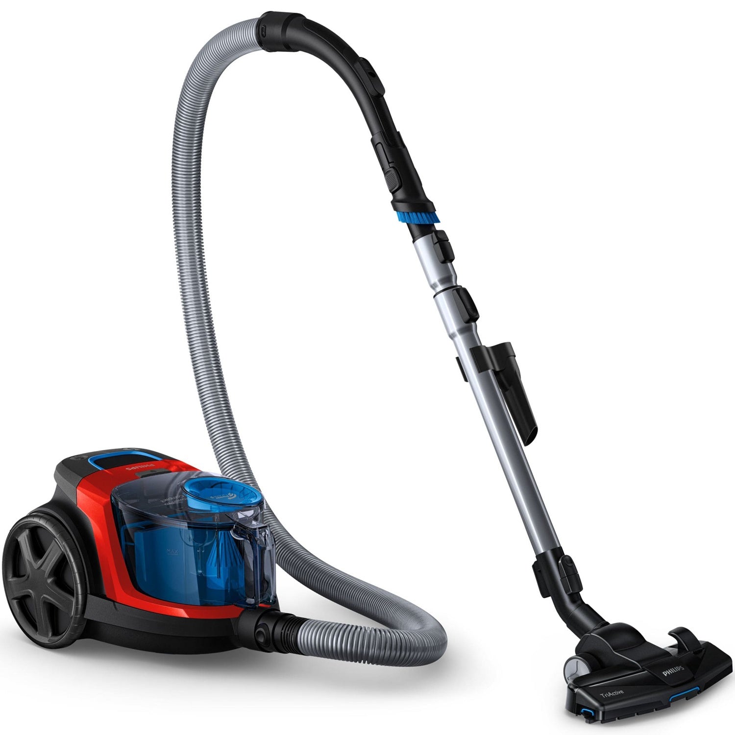 Philips PowerPro Compact FC9330/09 1.5 L 650 W pussiton allergiasuodatin -pölynimuri, musta, sininen, harmaa, punainen