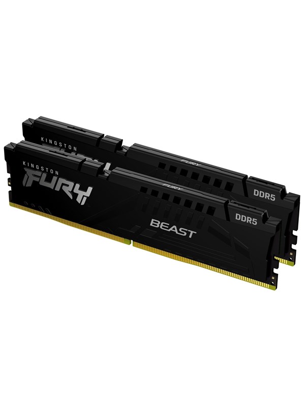 Kingston FURY Beast DDR5-5200 - 32GB - CL40 - Dual Channel (2 pcs) - Intel XMP - Musta