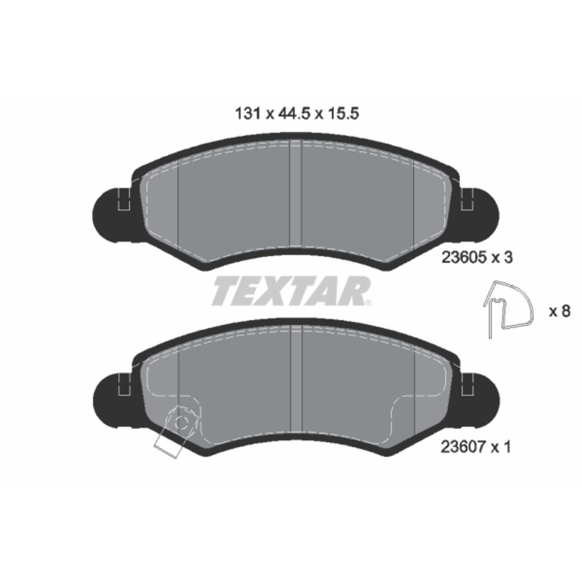 Jarrupalat, levyjarru TEXTAR 2360501