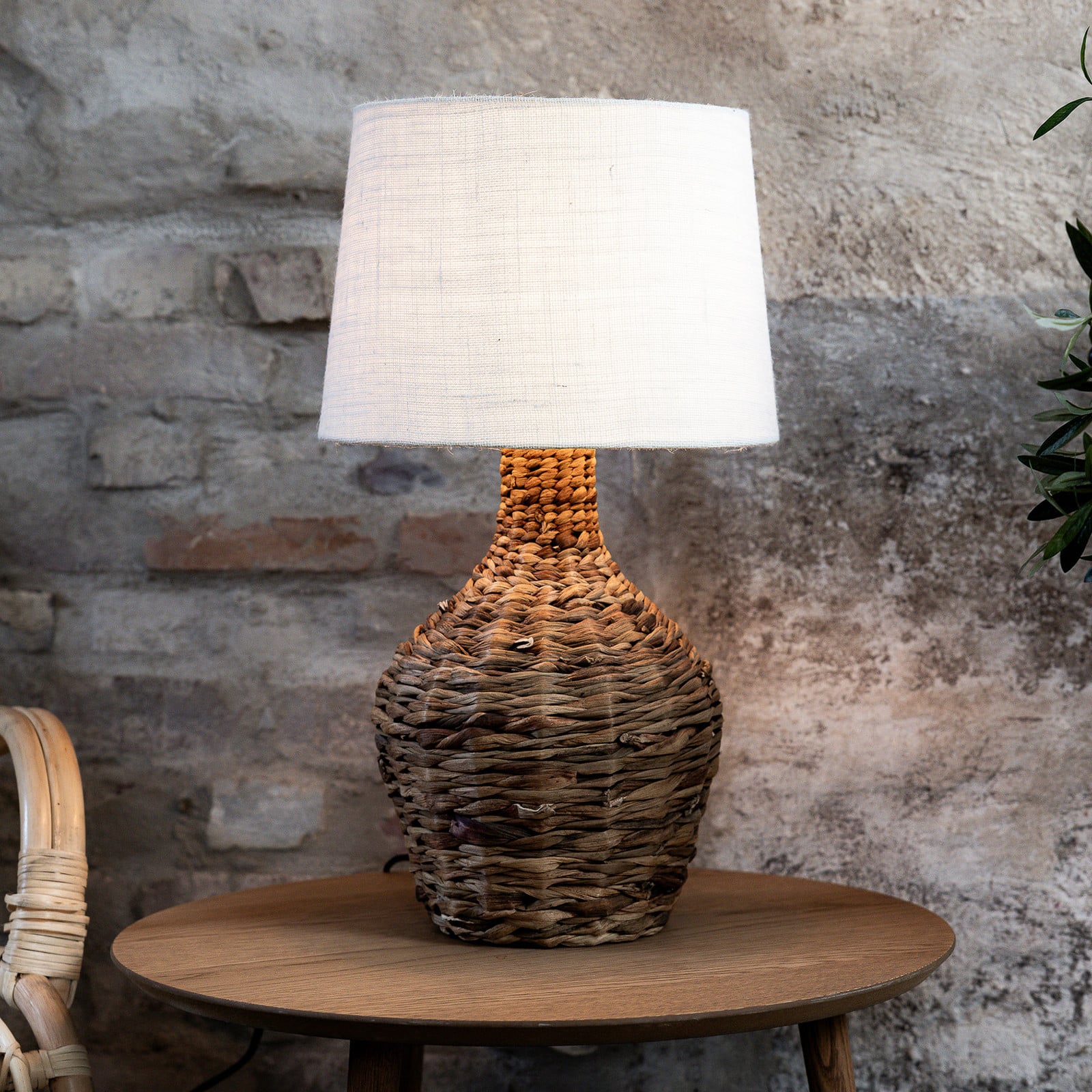 Paglia 1 pöytävalaisin beige/luonnonväri - Markslöjd - Olohuone - Puu - Varjostimella