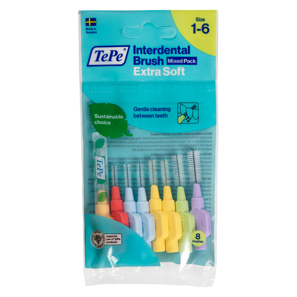 TePe hammasväliharja X-soft Mix pack 8 kpl