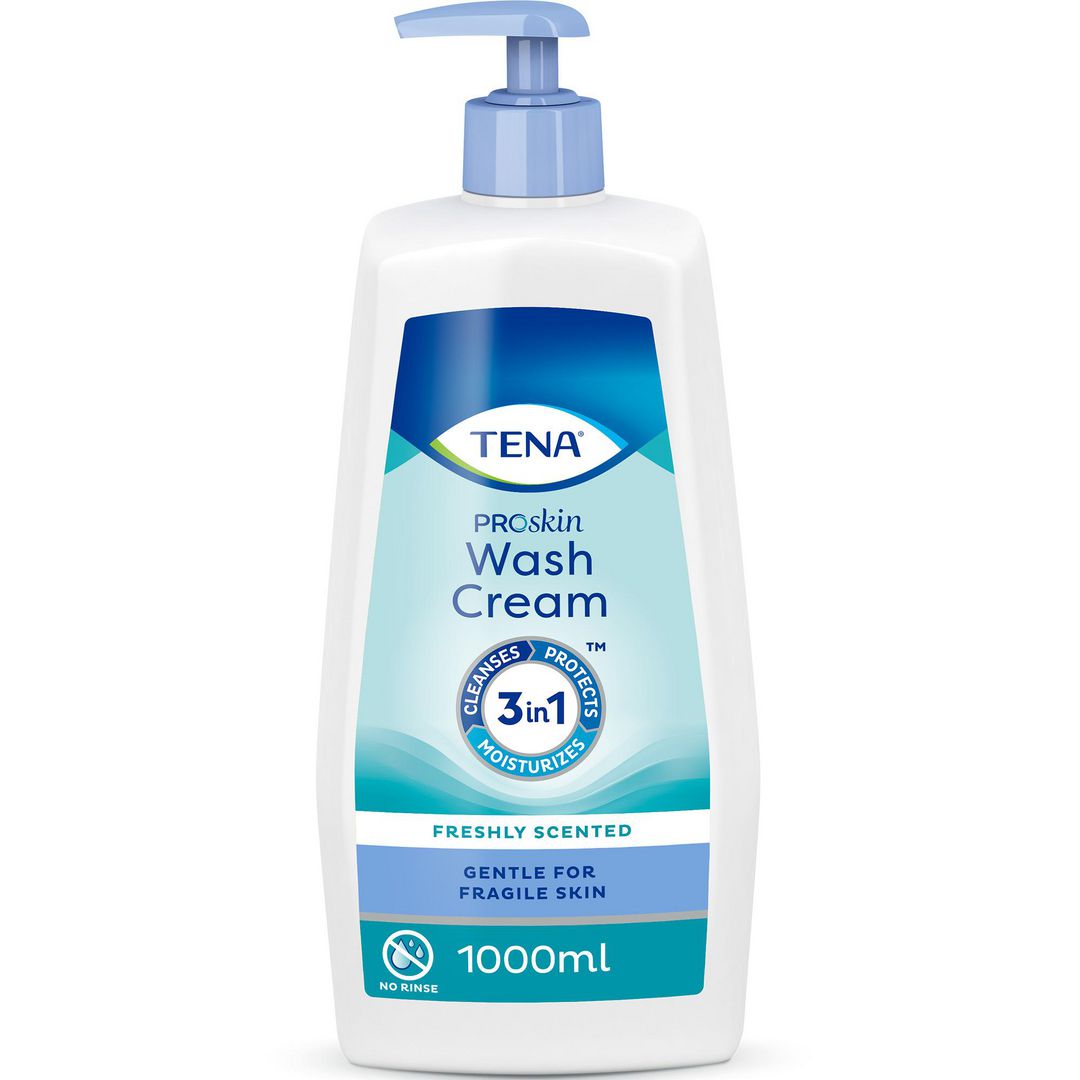 Tena Proskin Wash Cream 1000 ml pesuvoide, pumppupullo