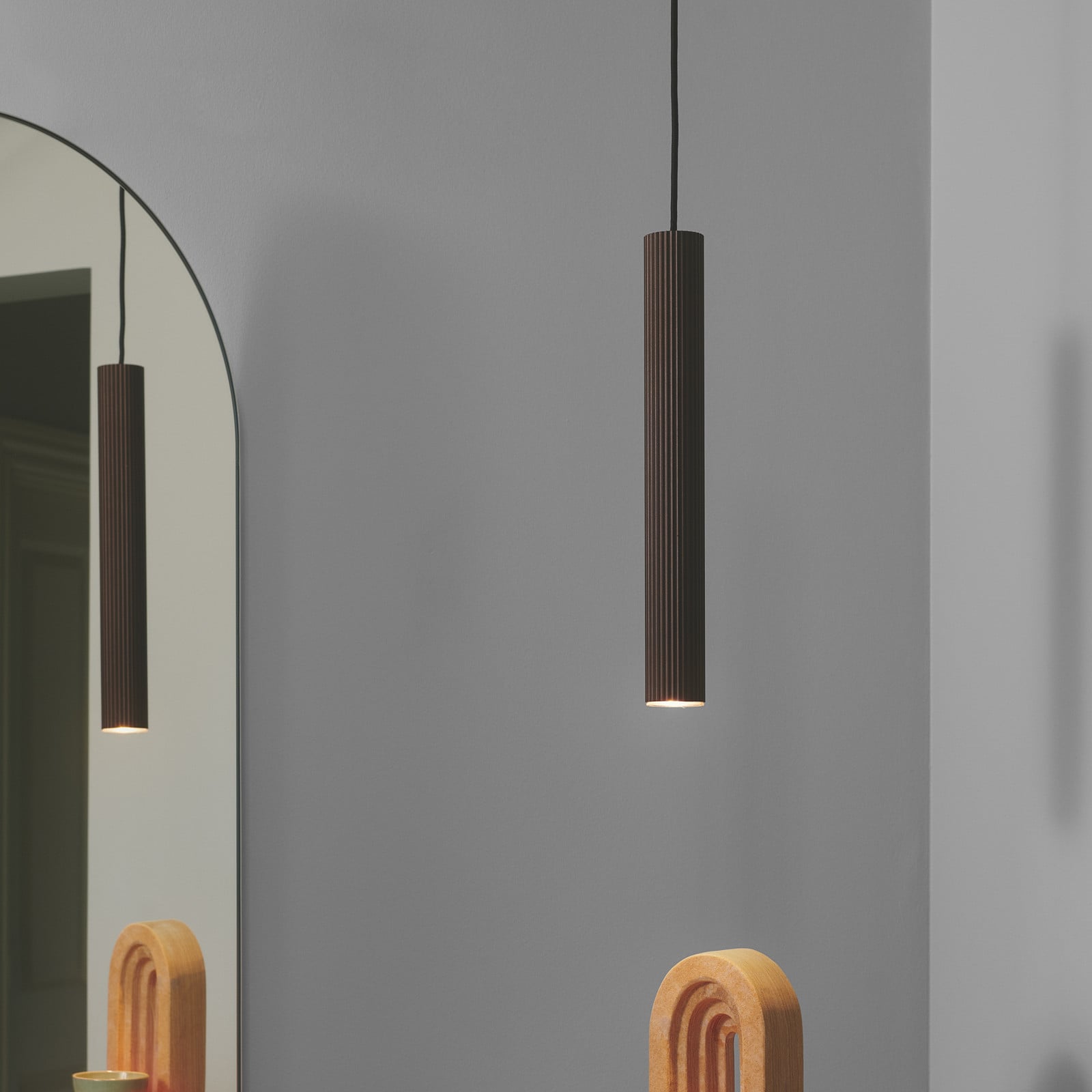 Vico Riippuvalaisin Metallic Brown - Nordlux - Ruokailutila - Alumiini - Yksilamppuinen