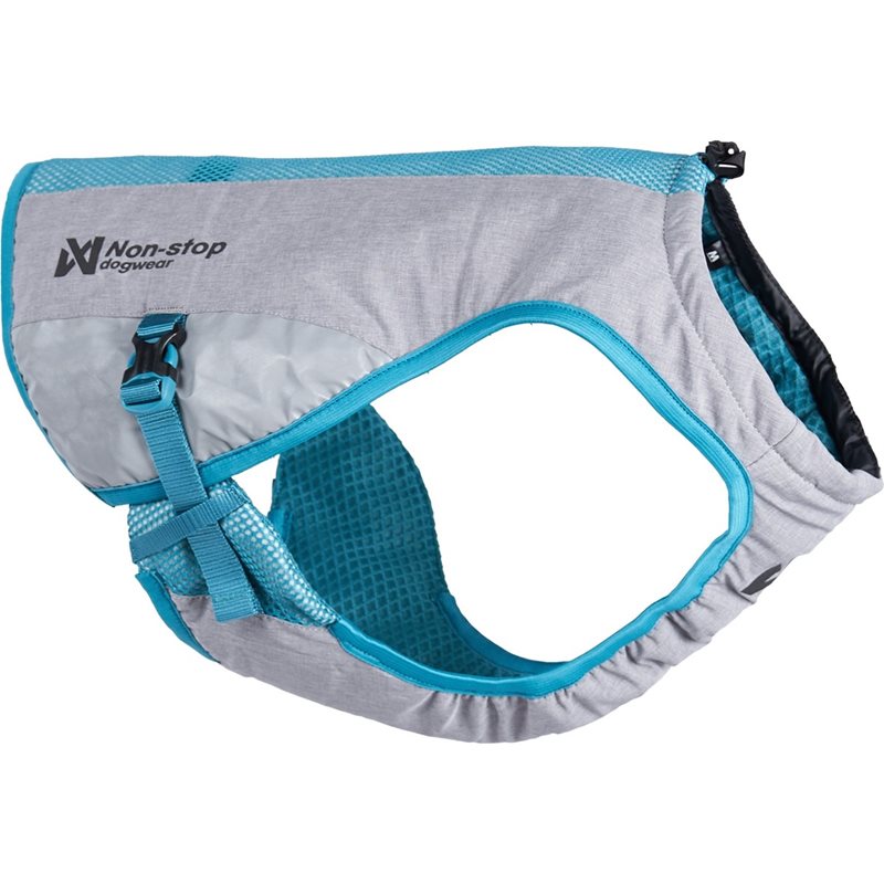 Non-stop dogwear Cooling Vest Lightgray/Teal - XS