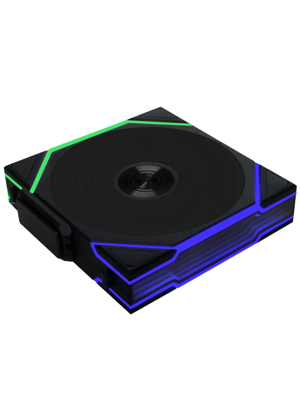 Lian Li UNI FAN TL Wireless Reverse - Kotelotuuletin - 120mm - Musta RGB LED valolla - 34 dBA
