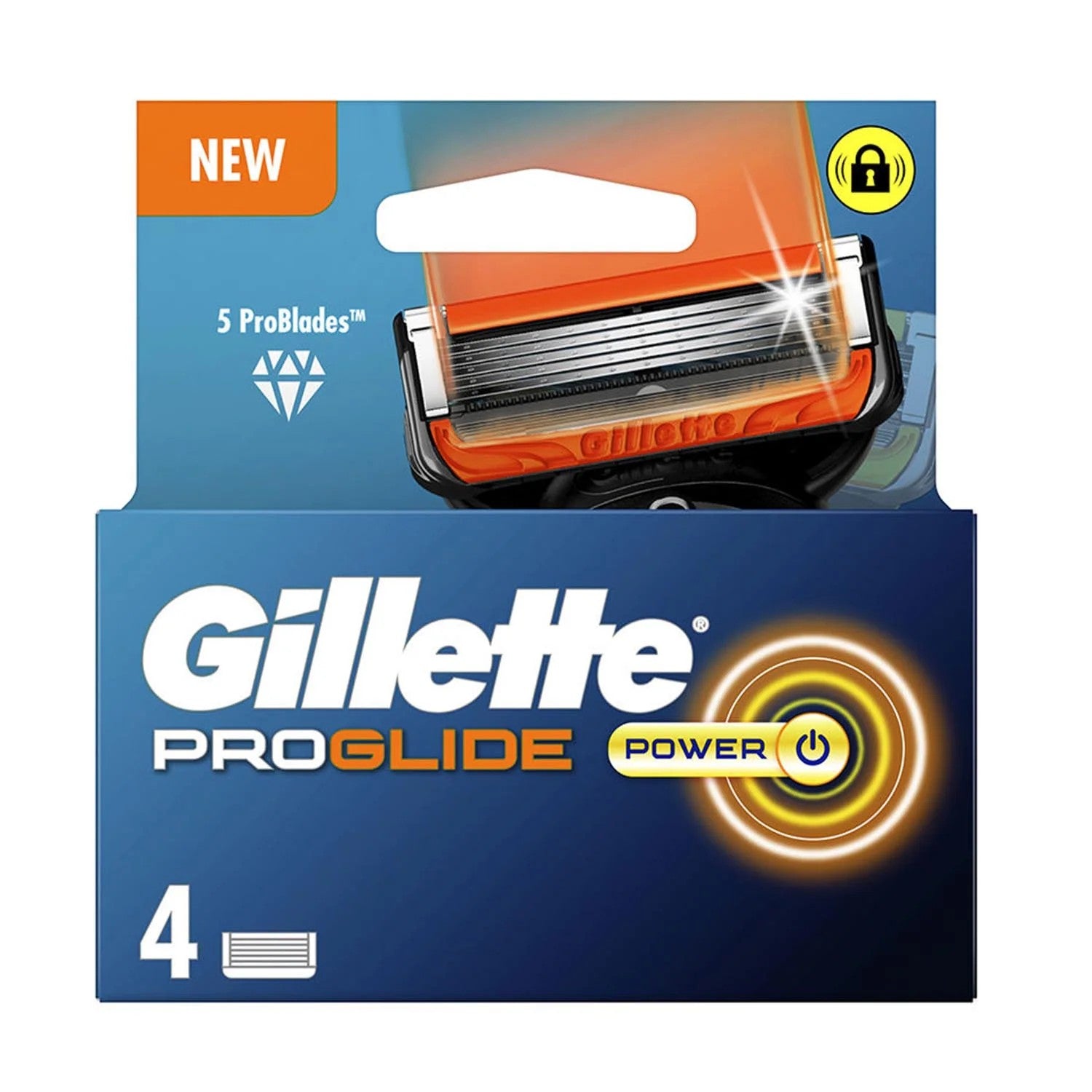 Gillette Fusion Proglide Power Charger 4 täyttöä