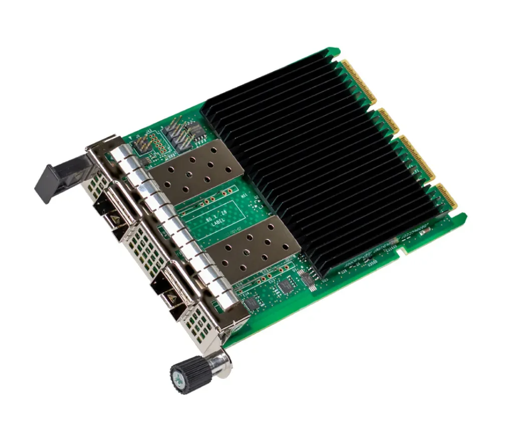 Intel Ethernet Network Adapter E810-XXVDA2 for OCP 3.0 - Verkkosovitin, Musta, Vihreä, Hopea