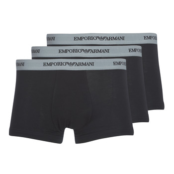 Emporio Armani Bokserishortsit harmaa / musta