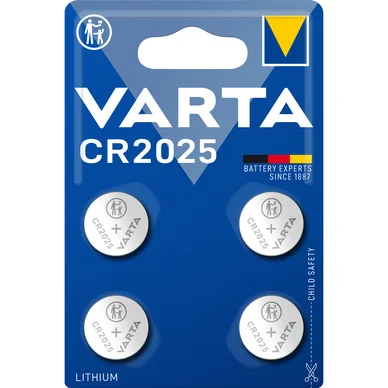 VARTA CR2025 Lithium Coin 4 Pack