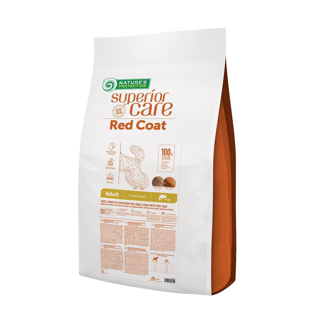 Nature's Protection Superior Care Red Coat Adult Small breed Grain free Salmon - kuiva koiranruoka - 10kg
