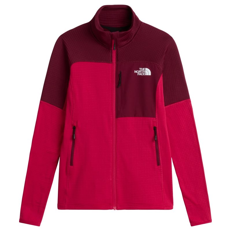 The North Face W Polartec Powergrid Stormgap Jacket Lali Guran/Burgundy Cru - S