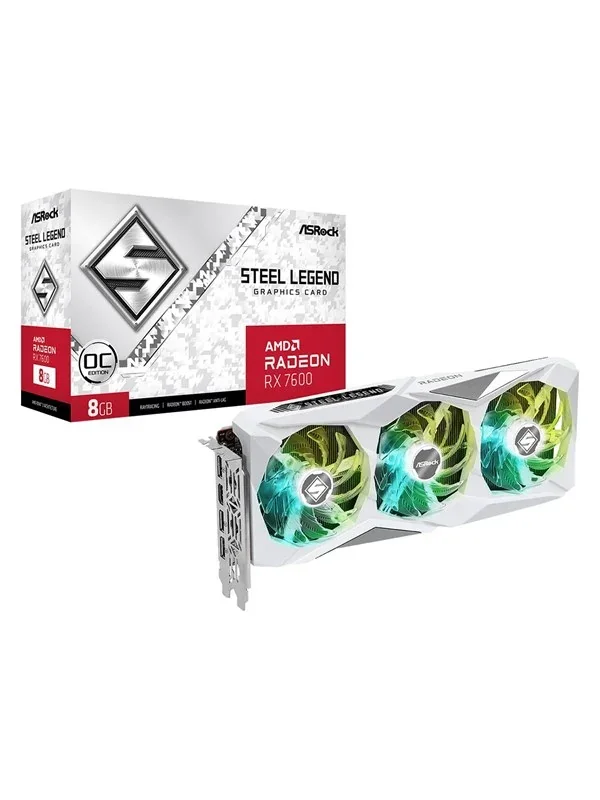 ASRock Radeon RX 7600 Steel Legend 8 Gt OC -näytönohjain