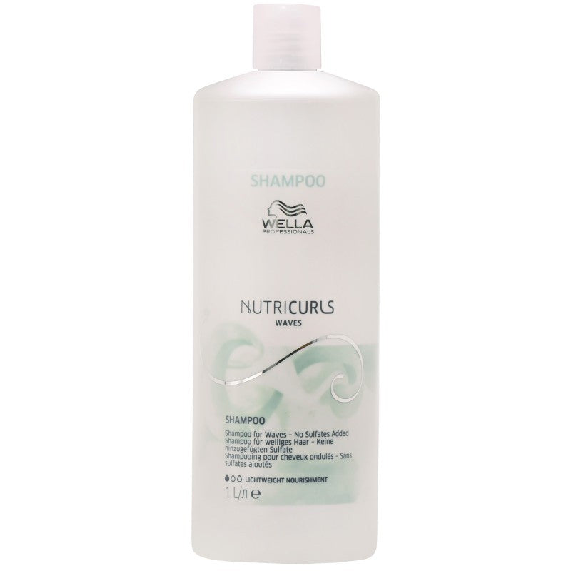Wella Ammattilaiset, Nutricurls Waves, Sulfaatiton, Hiusshampoo, Ravitseva, 1000ml