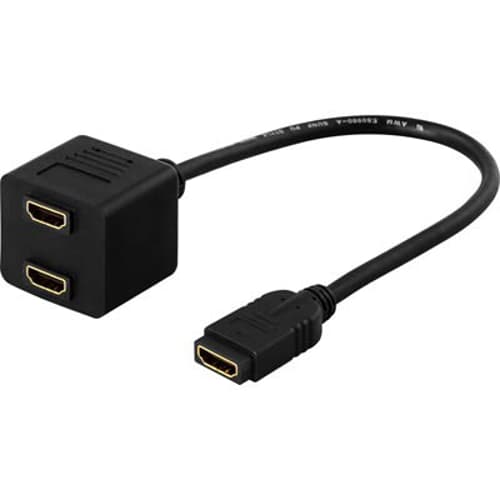 Deltaco Hdmi-13 0.1m Hdmi Hdmi Musta