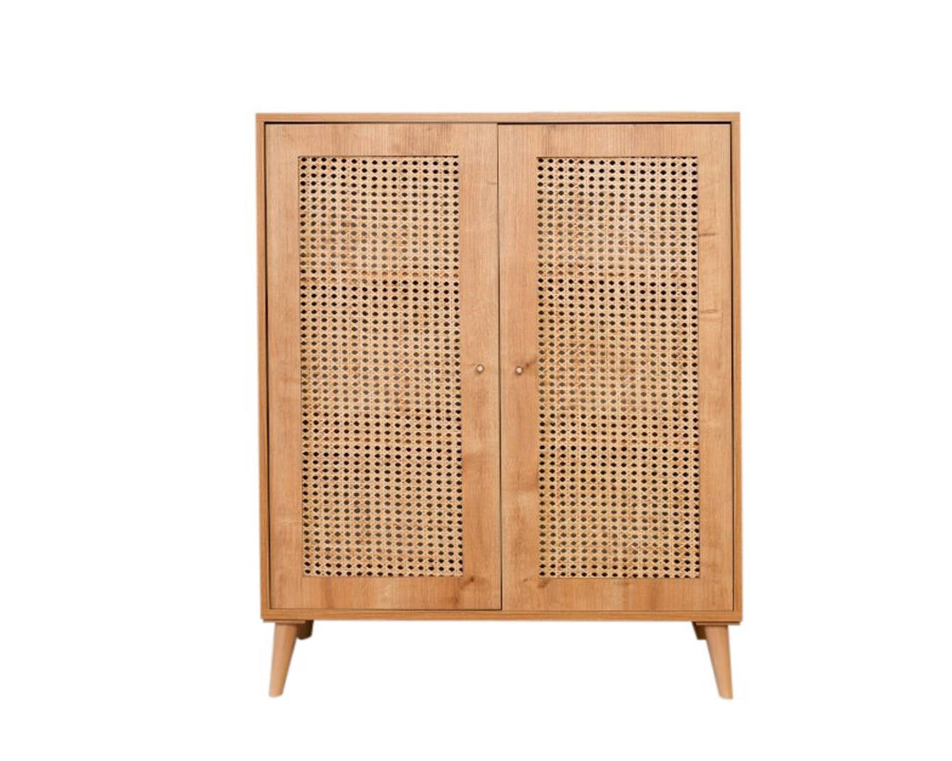 Norda Design Moderni senkki, 100 % sarvikuusipuuta, tammenvärinen, 90x40x110 cm | Skandinaavinen muotoilu, geometrinen tyyli