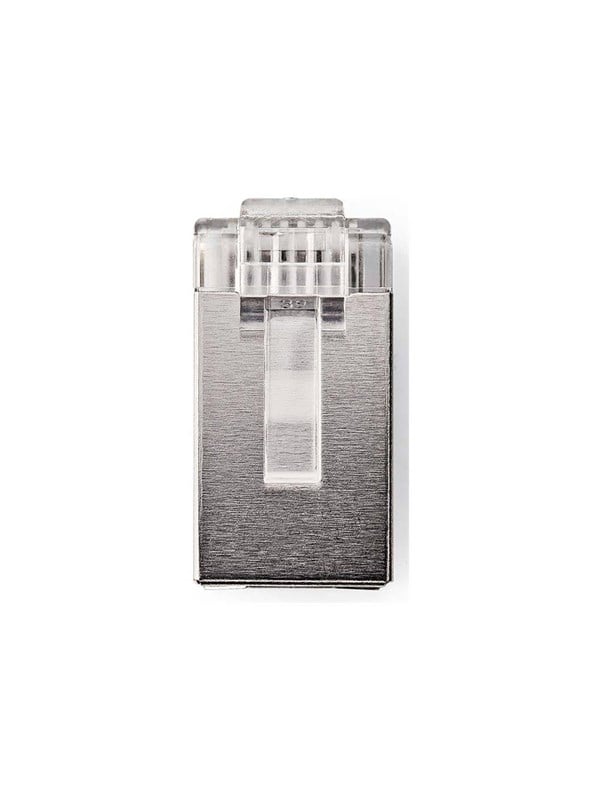 Nedis RJ45-liitin | Uros | Monisäikeinen STP CAT6 | Suora | Kullattu | 10 kpl | Polycarbonate | Läpikuultava | Laatikko