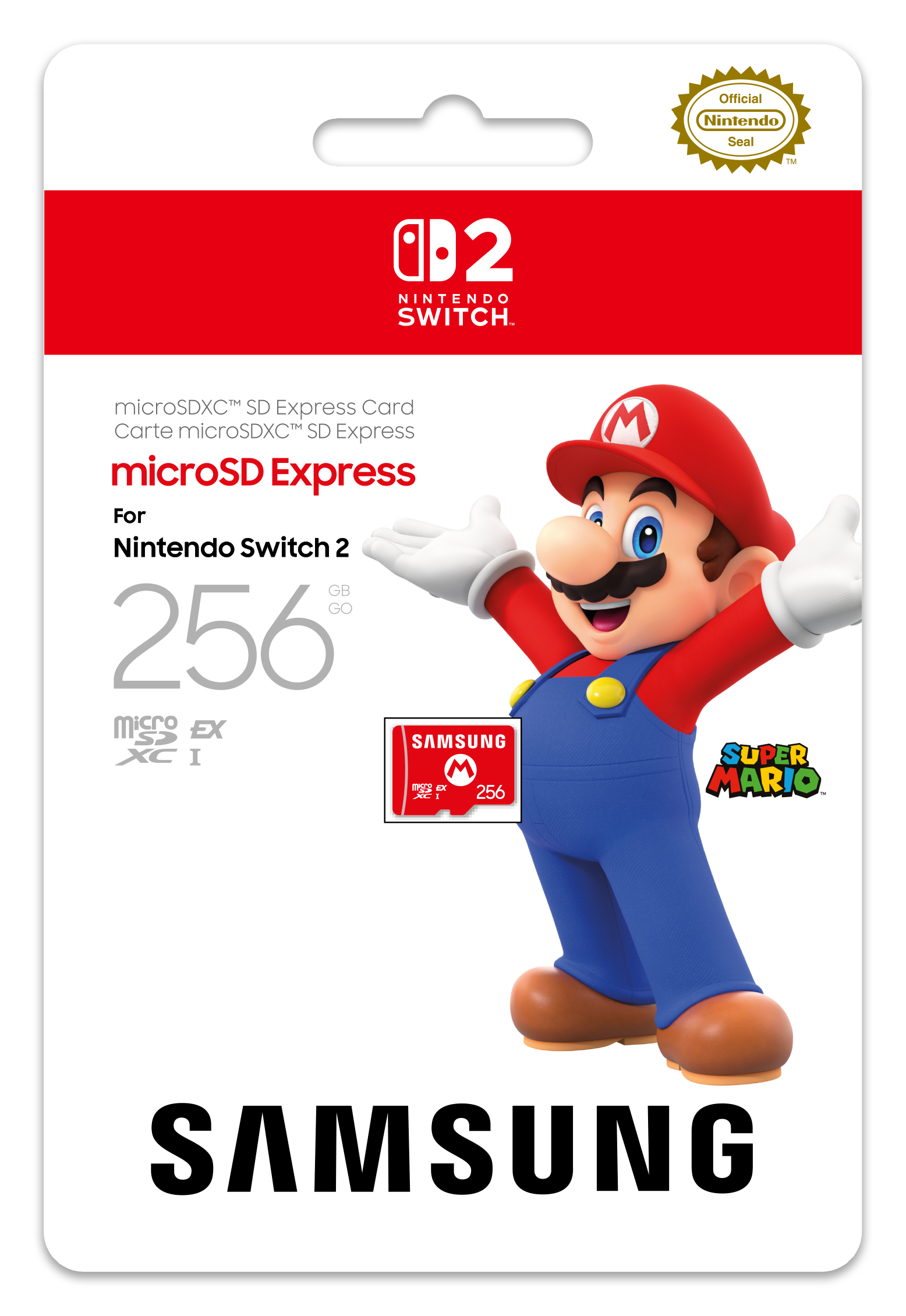 Nintendo 10016156, 256 GB, MicroSDXC, Punainen