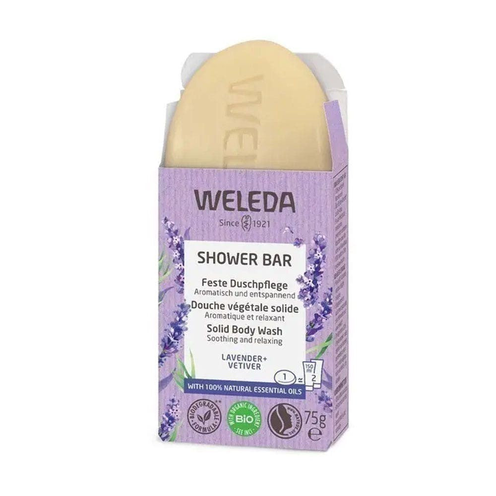 Lavender Rentouttava Saippua Lavender + Vetiver (suihkupatukka) 75 g