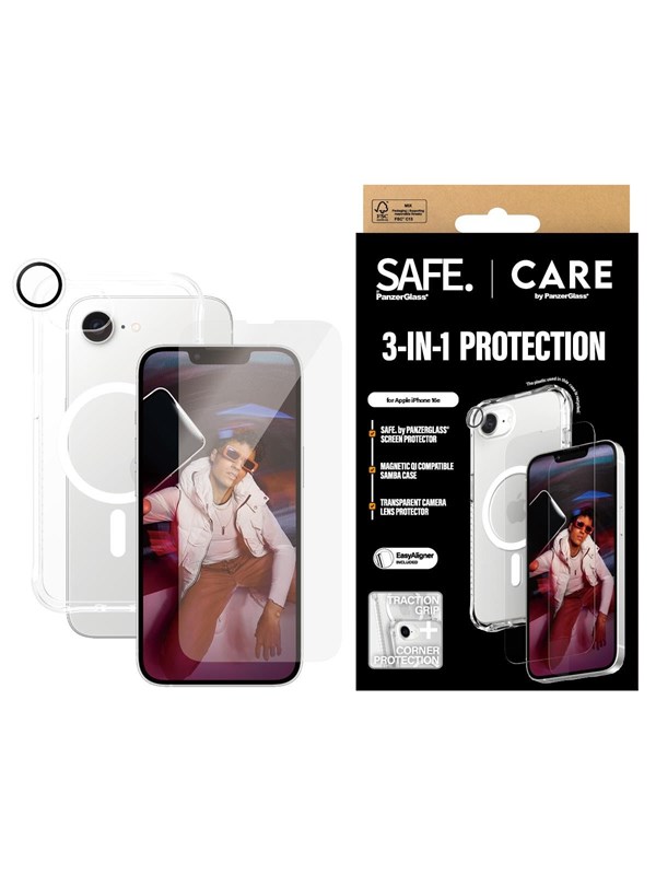 PanzerGlass CARE by PanzerGlass - Muoti 3-in-1 -paketti - iPhone 16e