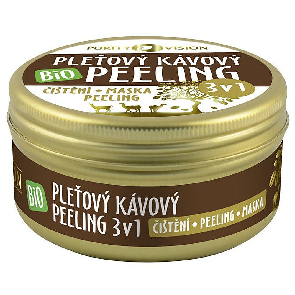 Purity Vision Bio Coffee -ihonkuorinta 3in1 - Määrä: 70 g