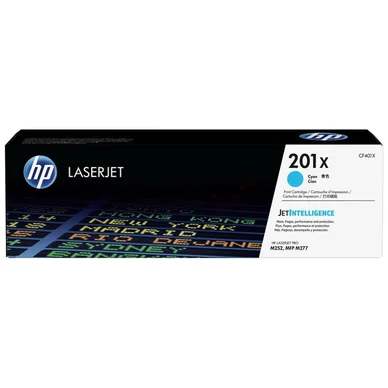 HP 201X korkea kapasiteetti -laservärikasetti, syaani