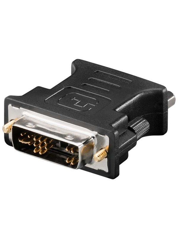 Goobay Monitoradapter DVI-A/VGA DVIA plugg (12 + 5 stift) > VGA-uttag (15-pin)