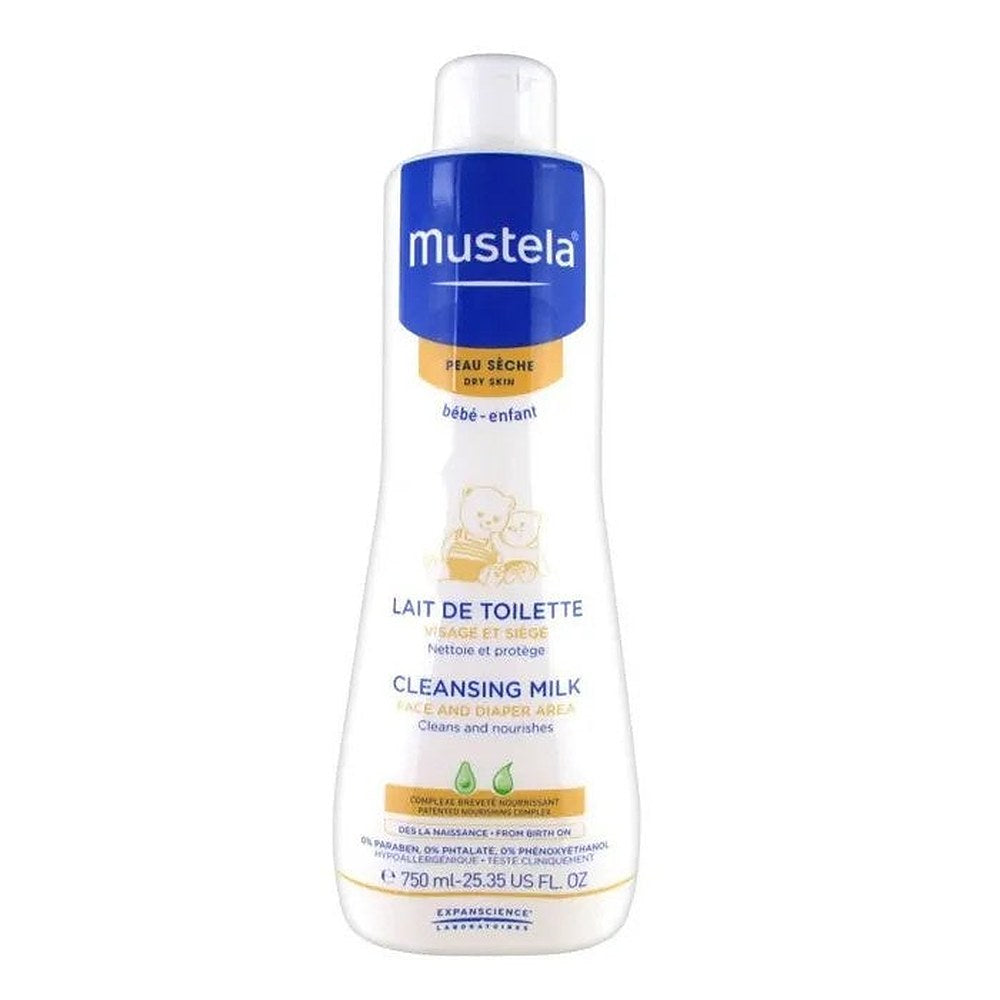 Mustela Puhdistusmaito Kuivalle Iholle 750ml — Kasvojen puhdistusaine