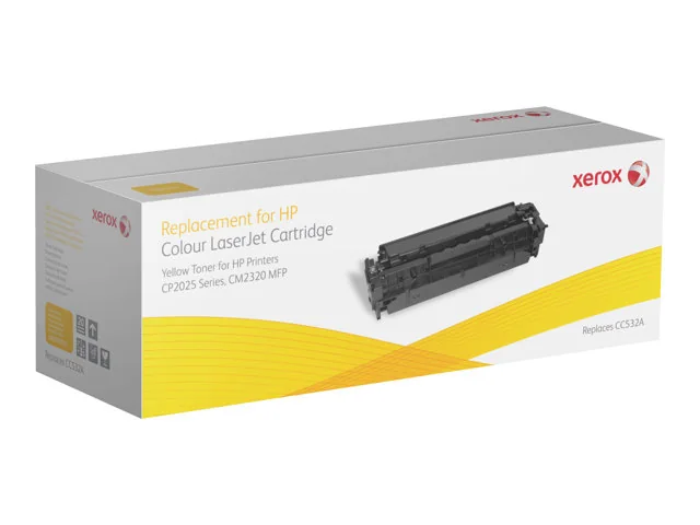 Xerox Värikasetti, keltainen. Vastaa tuotetta HP CC532A. Yhteensopiva avec HP Colour LaserJet CM2320 MFP, Colour LaserJet CP2020/CP2025-tulostimen kanssa, 3000 sivua, 3000 sivua, Keltainen, 1 kpl