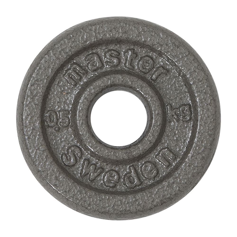 Master Fitness Skolvikt 25 mm, Viktskivor järn - 0,5 kg