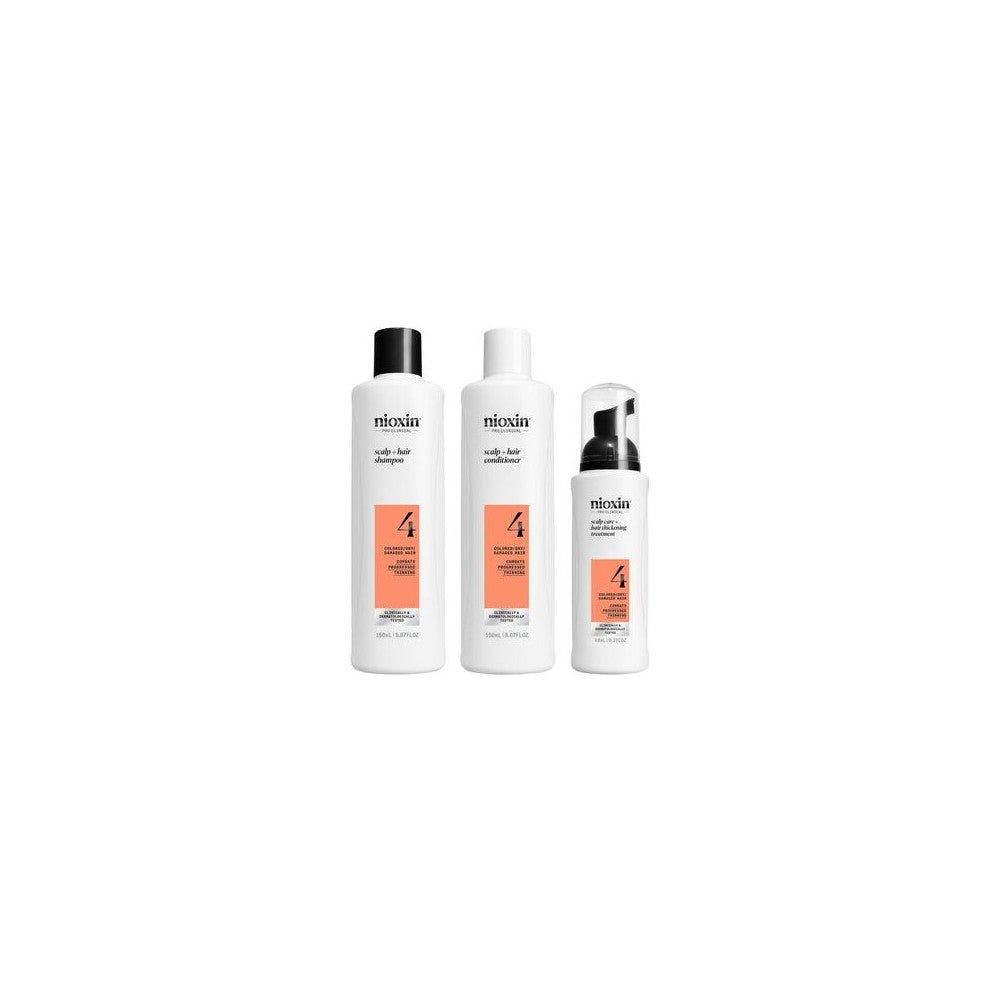 Nioxin System Kit 4 tiivistäviä hiustenhoitovärejä ja erittäin kirkkaita 340 ml