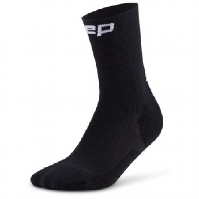 CEP Core Run Socks Mid Cut 5.0, juoksusukat, nainen, musta