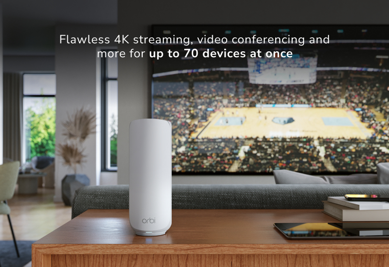 NETGEAR Orbi 370, Valkoinen, Sisäinen, Verkkojärjestelmä, 240 m², Kaksitaajuus (2,4 GHz/5 GHz), Wi-Fi 7 (802.11be)