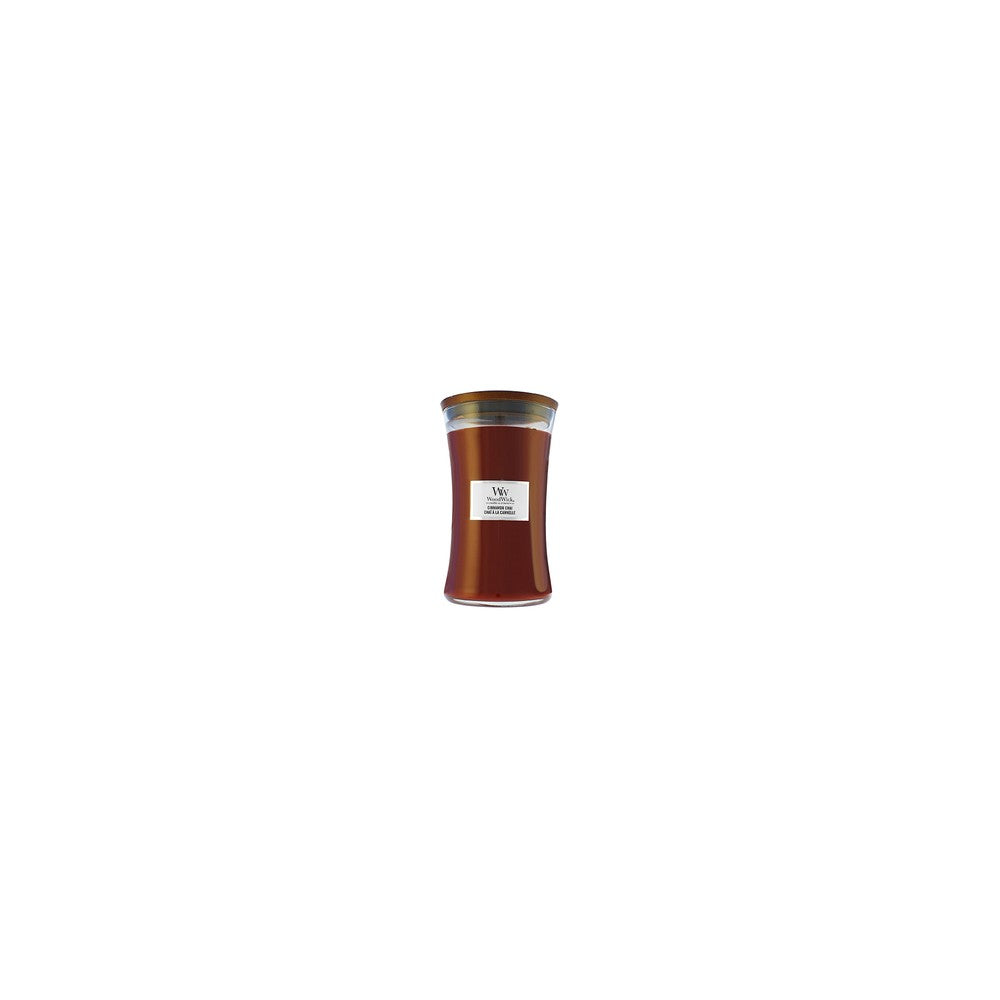 Woodwick Cinnamon Chai tuoksukynttilä puisella sydämellä 85 g