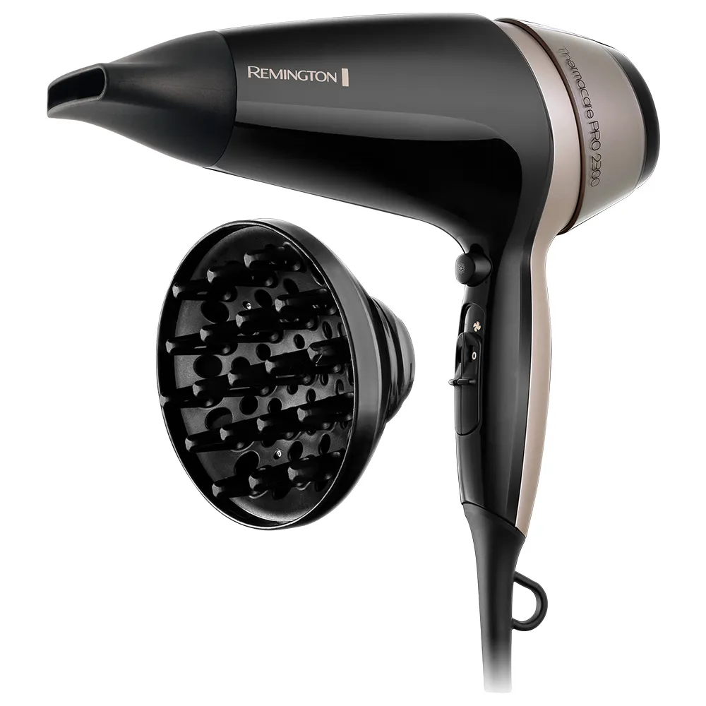 Remington Thermacare PRO D5715 2300 W -hiustenkuivaaja, musta/ruskea