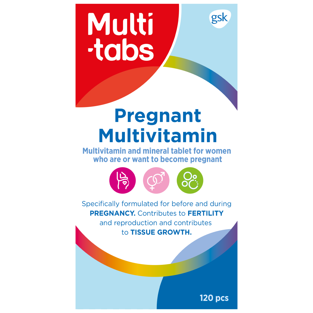 Multi-tabs Pregnant Multivitamin tabletti, kalvopäällysteinen 120 kpl