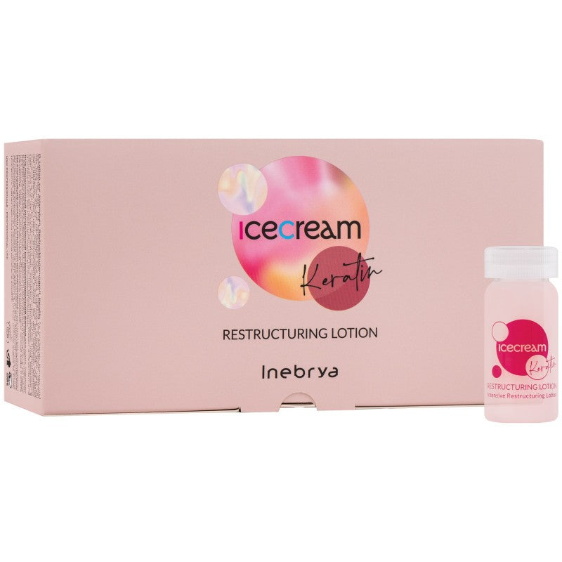 Fiale Inebrya Ice Cream Keratiiniuudistava voide 12x11ml