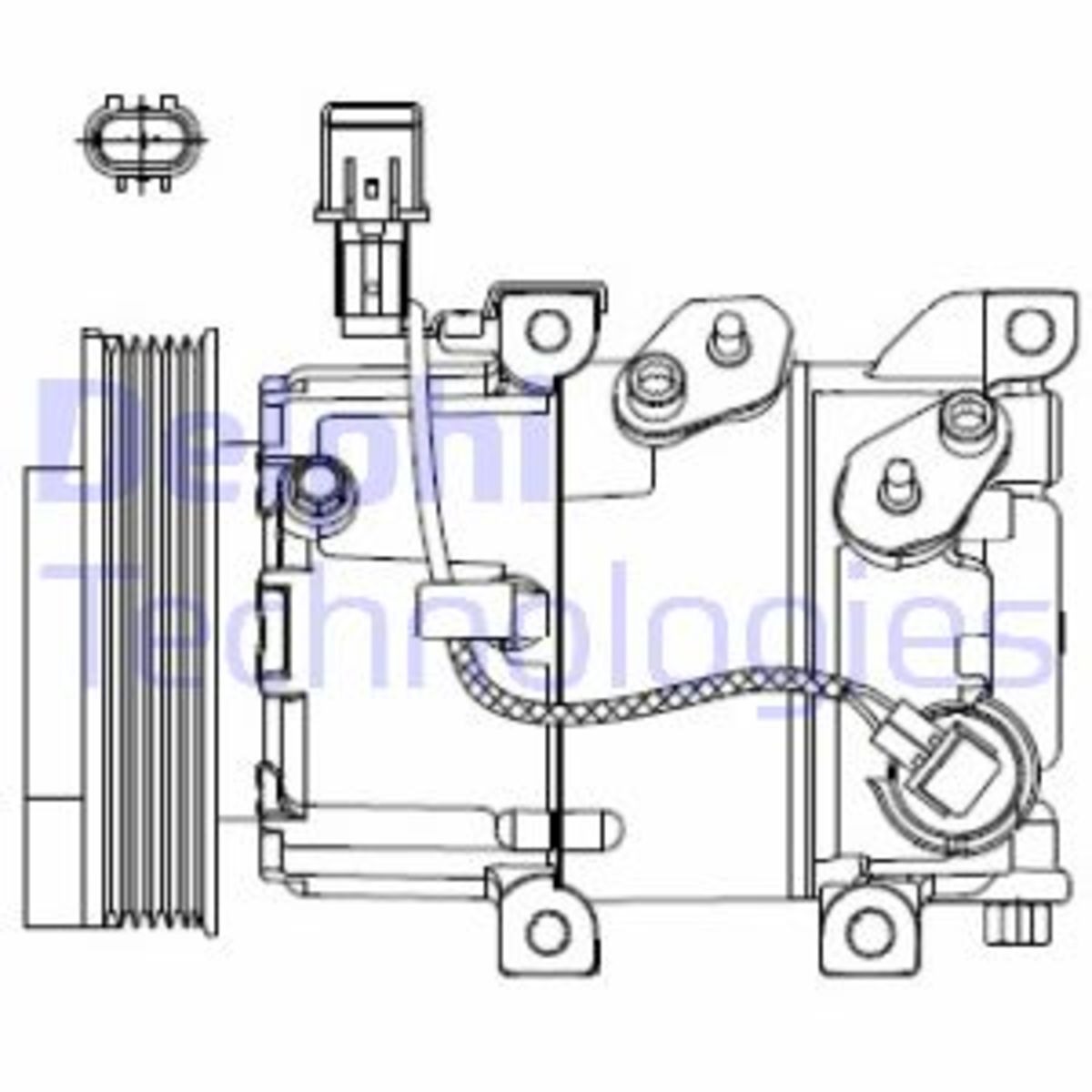 Ilmastoinnin kompressori DELPHI CS20518