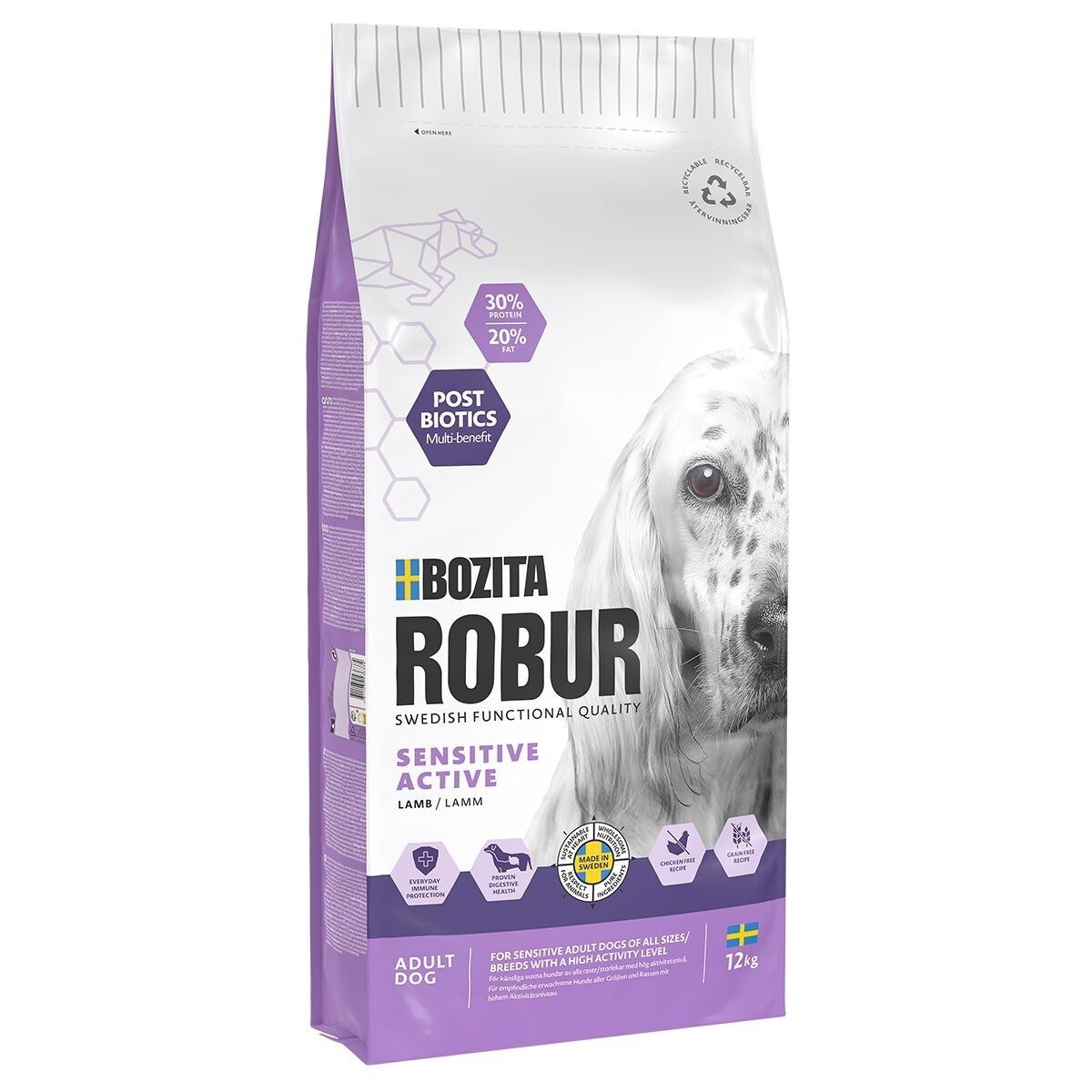 Bozita Robur Sensitive Grain Free Active 2x12 kg
