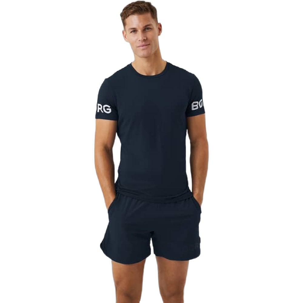 Björn Borg Borg T-Shirt Night Sky White Logo