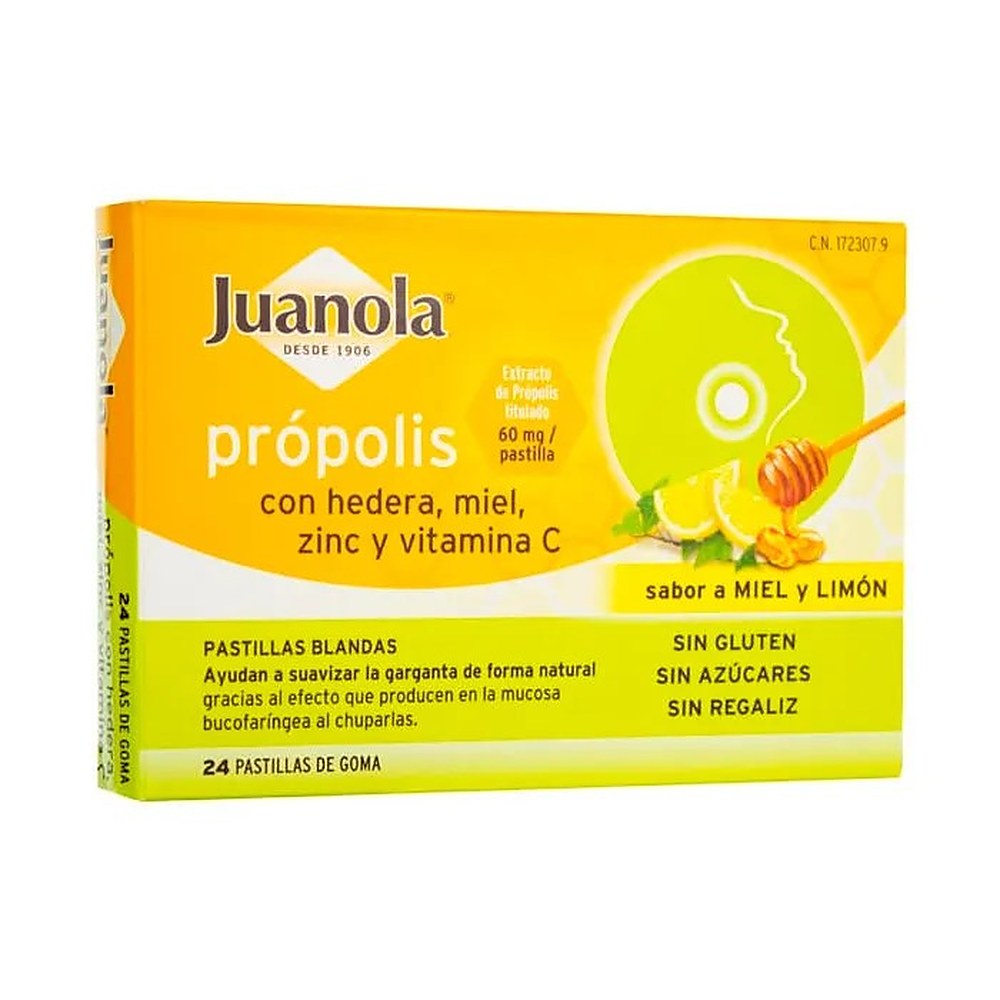 Juanola Propolis Hedera, hunaja, sinkki ja C-vitamiini 24U