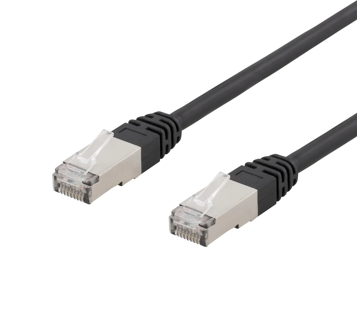 Deltaco patch cable - 1 m - black - Musta - 1m