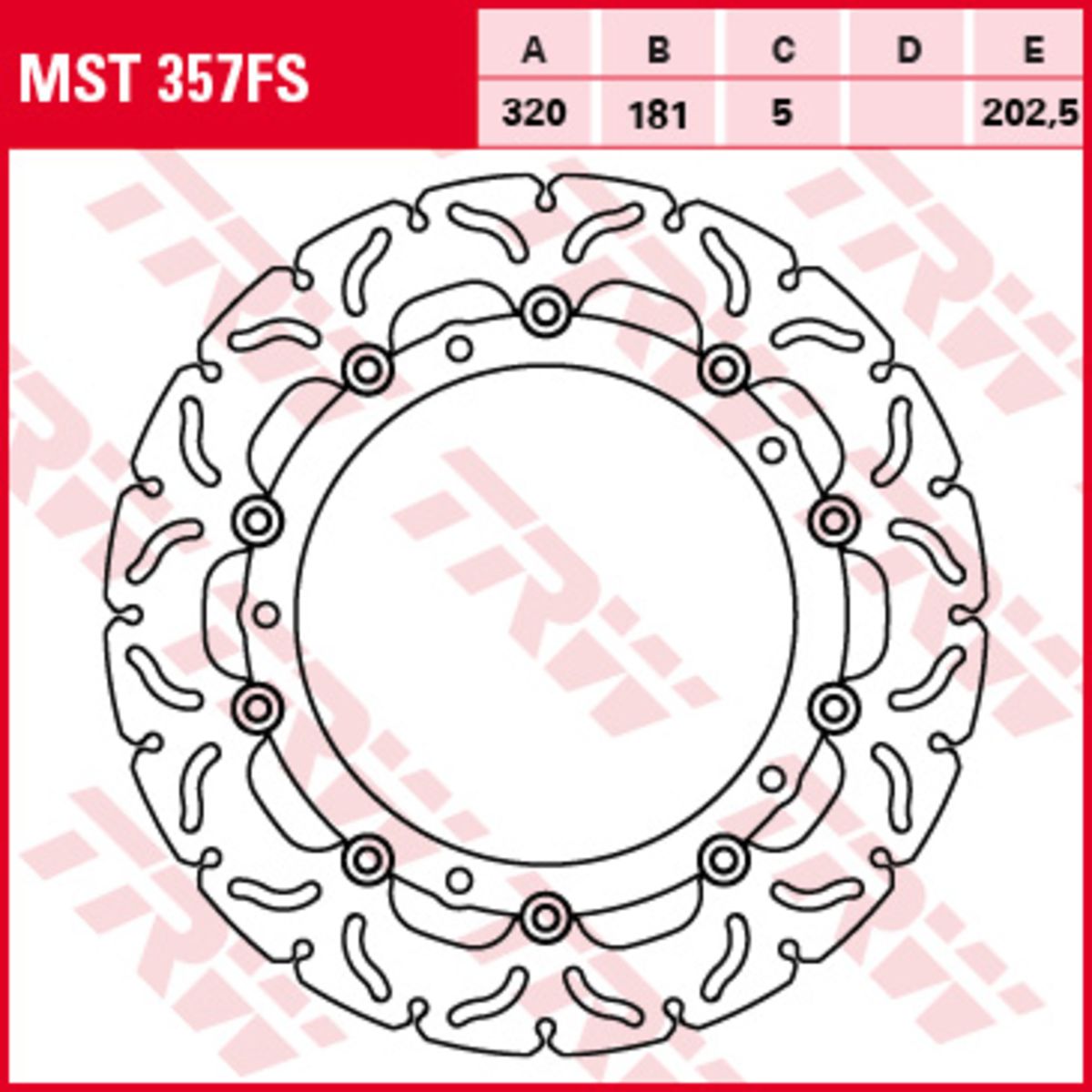 Jarrulevy TRW MST357FS