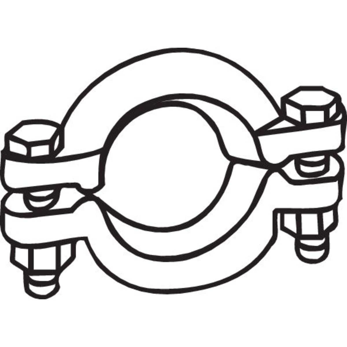 Pidike, pakoputkisto BOSAL 254-934