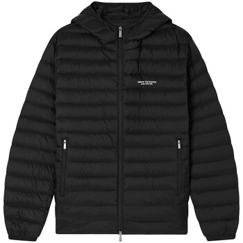 ARMANI EXCHANGE Välikausitakki 'Down' musta / valkoinen
