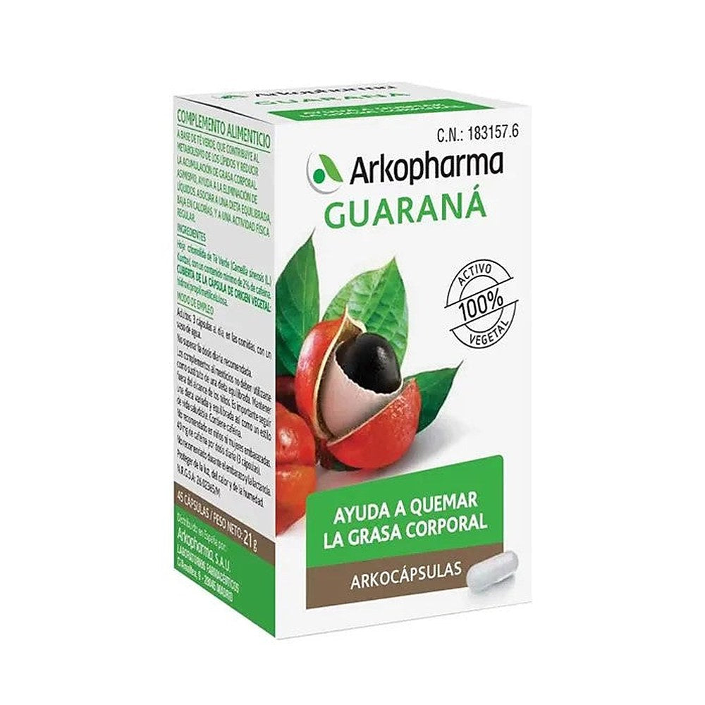 Arkopharma Arkocápsulas Guarana 45 kapselia