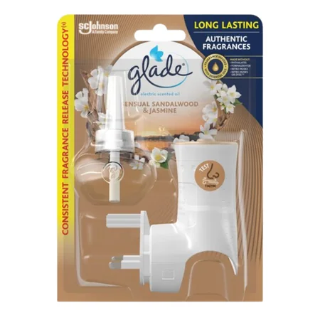 Glade Sähköinen Tuoksuöljylaite & Täyttö Sandelipuu & Jasmiini – 20 ml