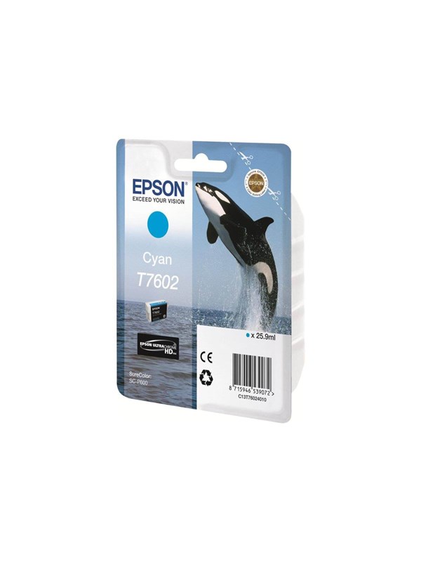 Epson Muste Syaani T7602