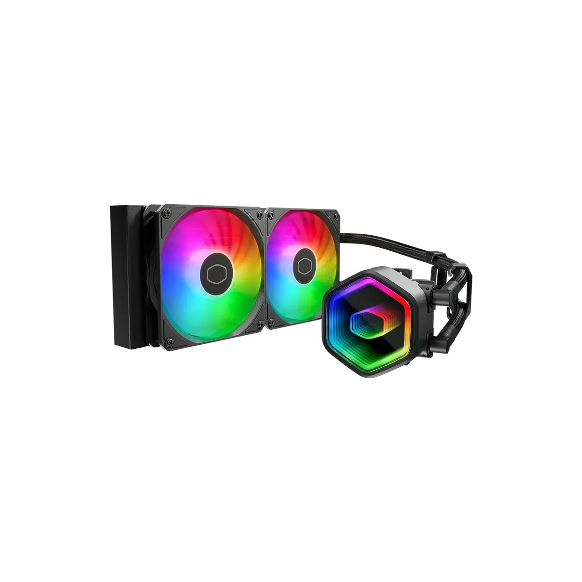 Cooler Master MasterLiquid 240 Core II 240mm ARGB -nestejäähdytin, musta