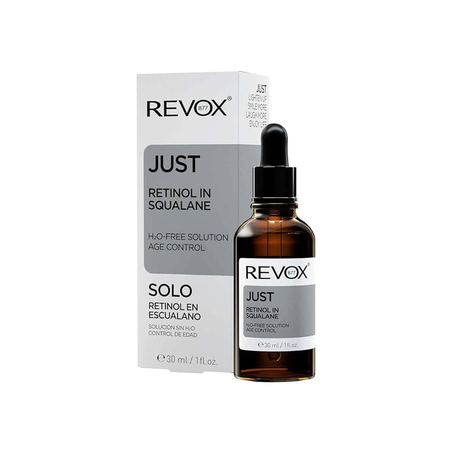 Revox B77 Just Retinol In Squalane ryppyjä ehkäisevä retinoliseerumi kasvoille ja kaulalle 30 ml