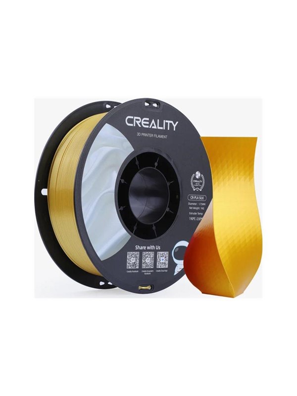 Creality Creality CR-PLA Silk - 1.75mm - 1kg Kultainen 6971636408895 Vastaa: N/A